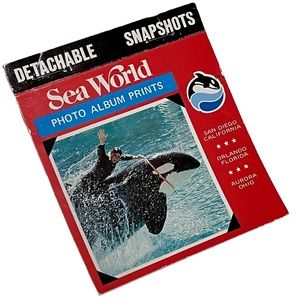 Vintage Sea World Detachable Snapshots Photo Album Prints Souvenir Booklet